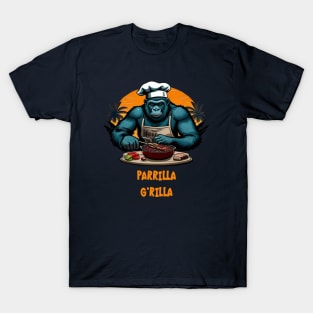 Parrilla G'rilla Master BBQ Griller Fun Pun T-Shirt